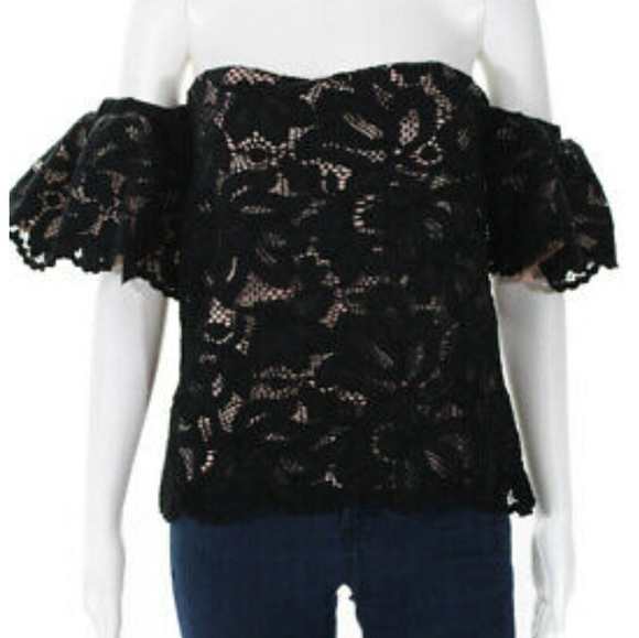 Alexis Tops - $429 ALEXIS VALENTINO BLACK LACE TOP XS